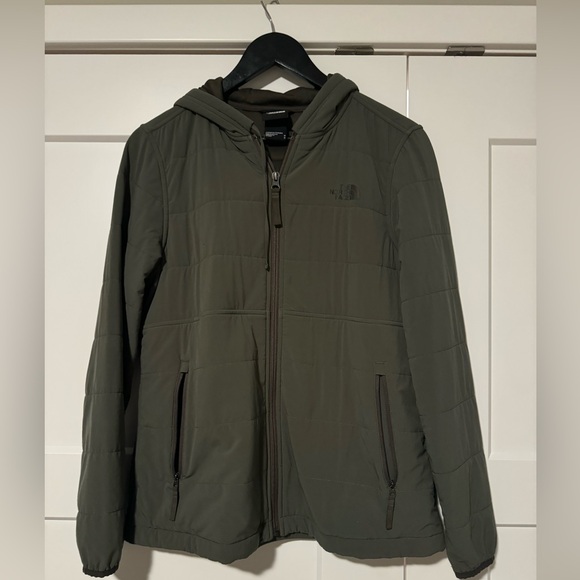 The North Face women’s zip up jacket, dark olive green, great condition. - Picture 1 of 2